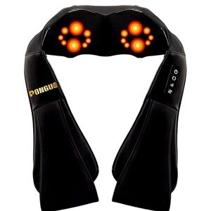 Pongu Black Neck & Shoulder Massager with Heat
